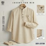 Premium Cotton Katua- Cream