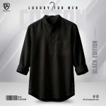 Premim Cotton Katua (Black)