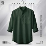 Premum Cotton Katua (Bottle Green)