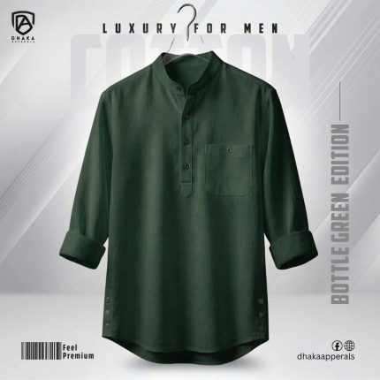 Premum Cotton Katua (Bottle Green)