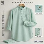 Premium Cotton Katua- Pastel Green