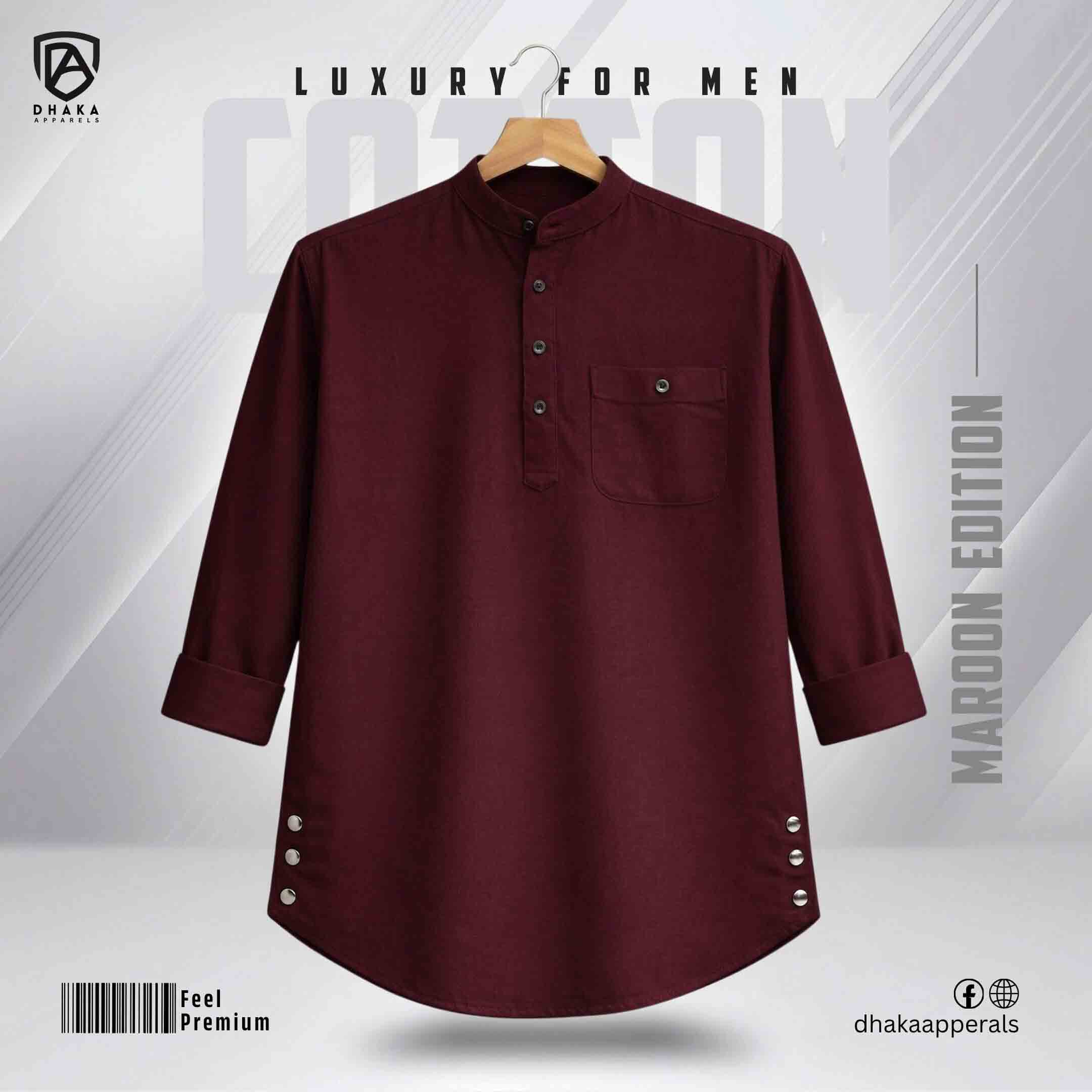 4 Premium Cotton Katua (Marron) - Image 1