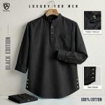 Premium Cotton Katua- Black
