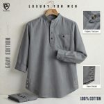 Premium Cotton Katua- Ash Grey