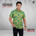 Arong Print Half Sleeve Cotton Shirt | HSHIRT-AC-GN1 - Image 2