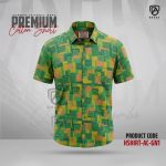 Arong Print Half Sleeve Cotton Shirt | HSHIRT-AC-GN1