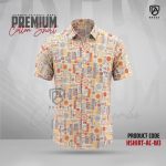 Arong Print Half Sleeve Cotton Shirt | HSHIRT-AC-W3