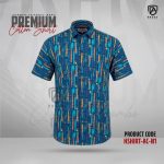 Arong Print Half Sleeve Cotton Shirt | HSHIRT-AC-N1
