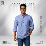 Premium Cotton Katua (Sky Blue) - Image 2