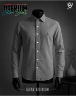 Oxford Cotton Premium Full Sleeve Shirt - (Gray)
