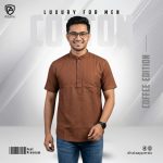 Elite Slub Cotton Half Katua (Coffee) - Image 3