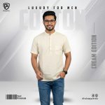 Elite Slub Cotton Half Katua (Cream) - Image 3