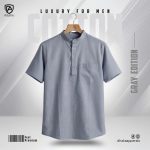 Elite Slub Cotton Half Katua (Gray)
