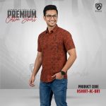 Arong Print Half Sleeve Cotton Shirt | HSHIRT-AC-BR1 - Image 2