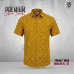 Arong Print Half Sleeve Cotton Shirt | HSHIRT-AC-K3