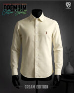 Oxford Cotton Premium Full Sleeve Shirt - (Cream)