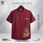 Premium Cotton Half Katua (Maroon)