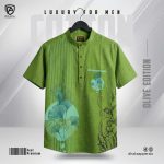 Premium Cotton Half Katua (Olive)