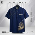 Premium Cotton Half Katua (Navy)