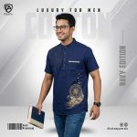 Premium Cotton Half Katua (Navy) - Image 2