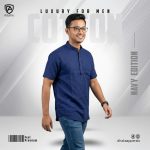 Elite Slub Cotton Half Katua (Navy) - Image 2