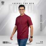 Elite Slub Cotton Half Katua (Maroon) - Image 2
