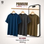 COMBO Premium Cotton T-shirt (Olive, Patrol, Anthra-Milange)