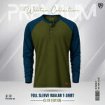 Raglan Full Sleeve Premium T-shirt (Olive)