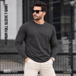 3 Pcs COMBO Premium Full Sleeve T-shirt (Olive, Patrol, Anthra-Milange) - Image 6