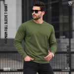 3 Pcs COMBO Premium Full Sleeve T-shirt (Olive, Patrol, Anthra-Milange) - Image 4