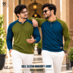 Raglan Full Sleeve Premium T-shirt (2 Pcs COMBO- Olive, Patrol) - Image 2